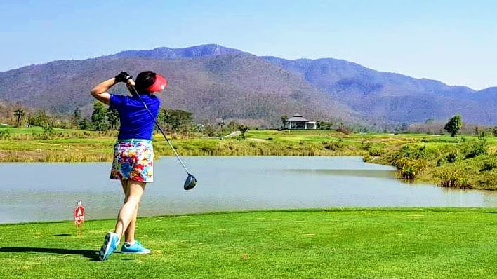 Noi playing at Alpine Golf Resort Chiang Mai